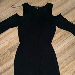 Forever 21 Black Open Shoulder 2X Dress